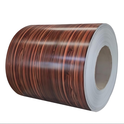 Personalizzazione Larghezza Pietra Legno Modello Colore Rivestito Coil di acciaio PPGI con metallo di alluminio