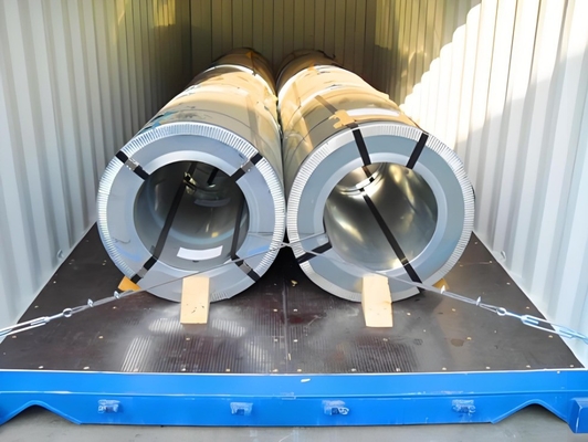 Fogli/strisce/volti galvanizzati 0,12-0,2 mm bobina di acciaio con servizio di lavorazione a foratura