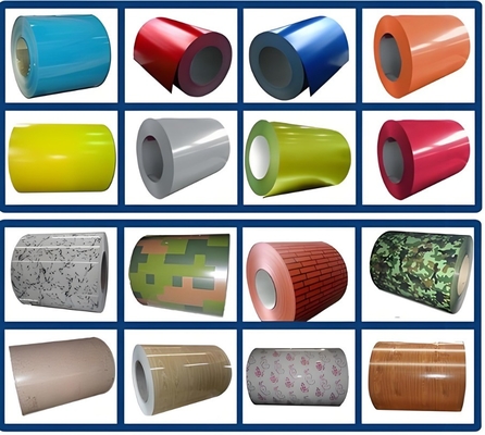 Ppgi Coil Color Coated Steel Prepainted Coils di acciaio galvanizzato per la personalizzazione Larghezza