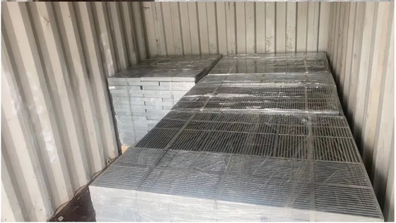 Griglie di terrazzamento in acciaio argento galvanizzato a mezzanine con certificazione ISO9001