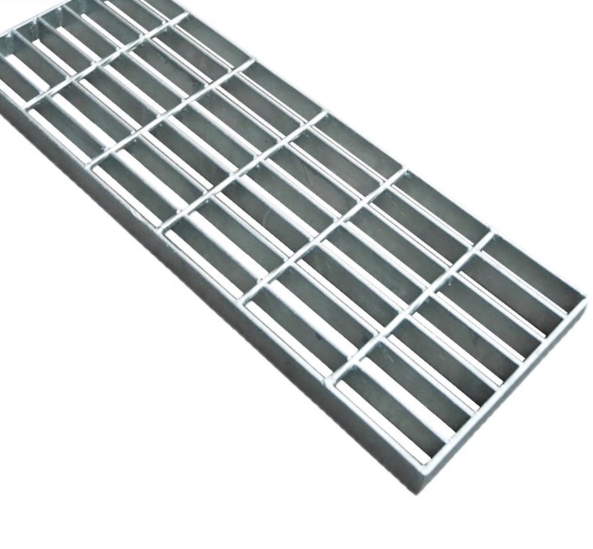 Griglia in argento in alluminio di design industriale per passerelle e piattaforme pesanti